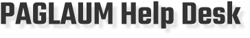 PAGLAUM Help Desk